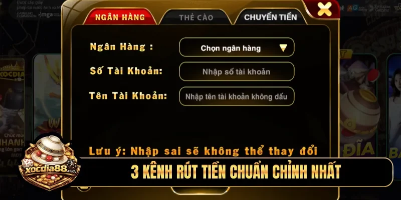 3 kênh rút tiền chuẩn chỉnh nhất