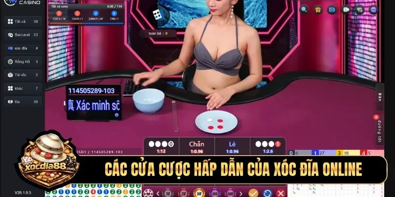 Các cửa cược hấp dẫn của xóc đĩa online