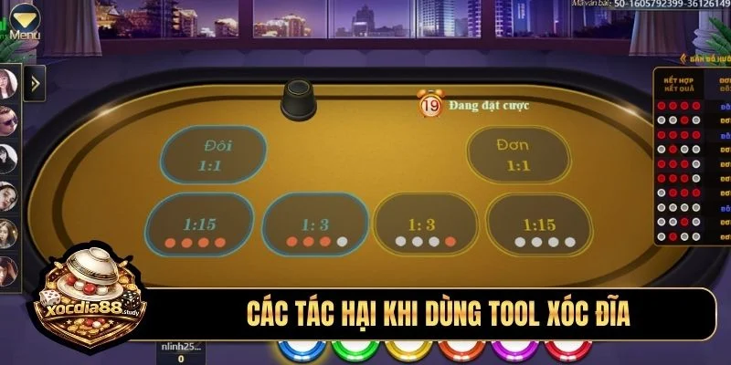 Các tác hại khi dùng tool xóc đĩa