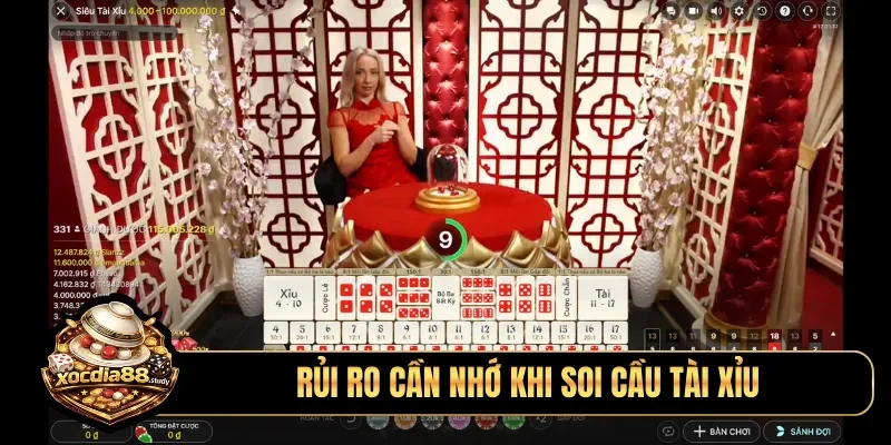 Rủi ro cần nhớ khi soi cầu tài xỉu