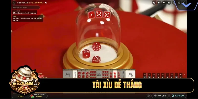 tài xỉu dễ thắng