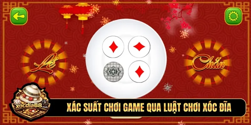 Xác suất chơi game qua luật chơi xóc đĩa