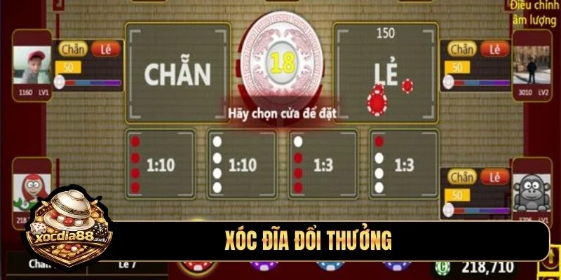 xóc đĩa đổi thưởng