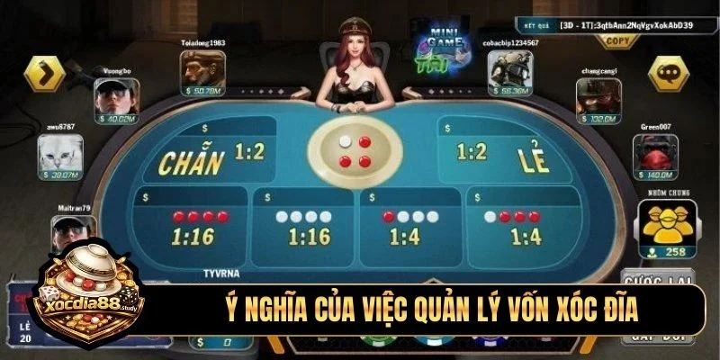 Ý nghĩa của việc quản lý vốn xóc đĩa